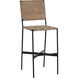 Omari 47 inch Suede Light Tan Leather Barstool